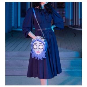 RARE La Femme en Noir Salem Dress in Navy Blue - Medium M